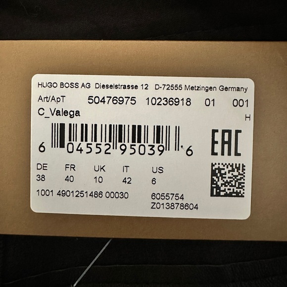 Boss Women's Valega Black Faux Leather A-Line Skirt Size 6 - Picture 8 of 9